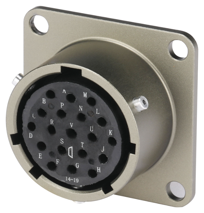 PT02E14-19S-010-AJN 19-Pin Flange Mount Receptacle